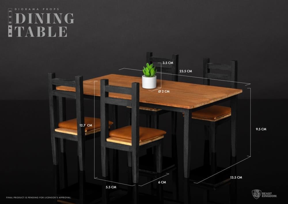 Beast Kingdom Diorama Props DP-003 Dining Table Set 4-Inch Diorama Accessory - View 3