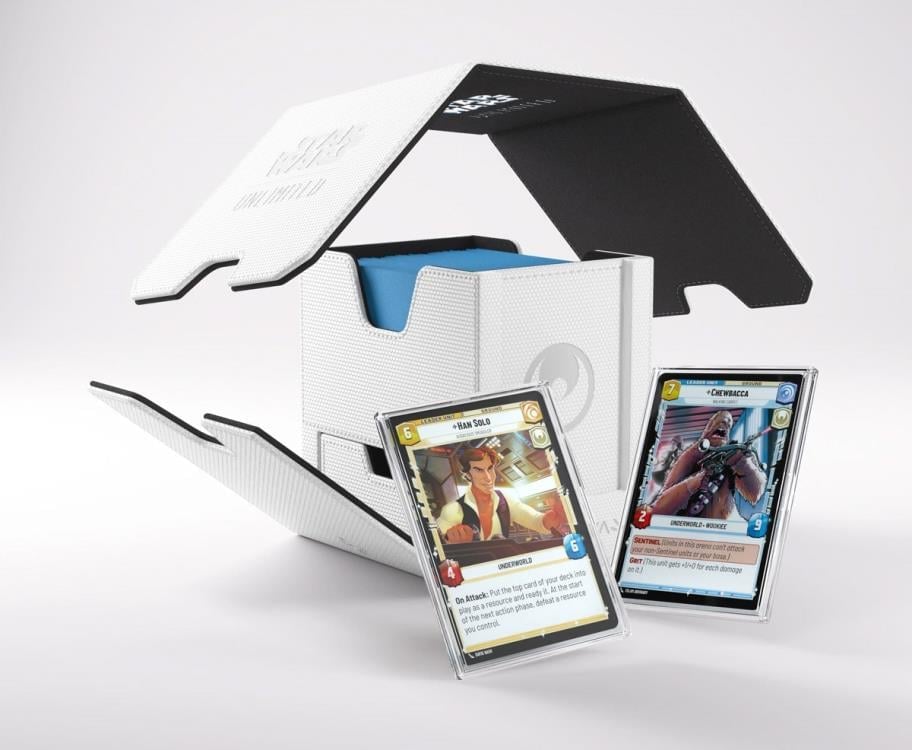 Gamegenic Star Wars: Unlimited Twin Suns White and Black Deck Pod in Hexafyber Material - View 13