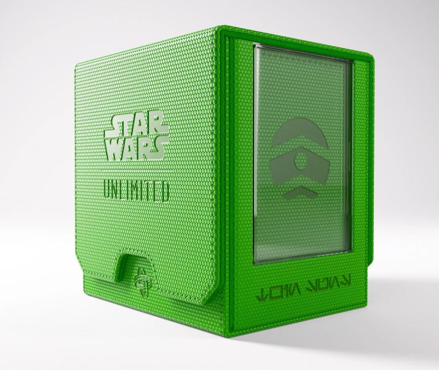 Gamegenic Star Wars: Unlimited Twin Suns Green Deck Pod in Hexafyber Material - View 3
