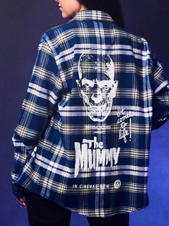 Cakeworthy Universal Monsters The Mummy Flannel Shirt
