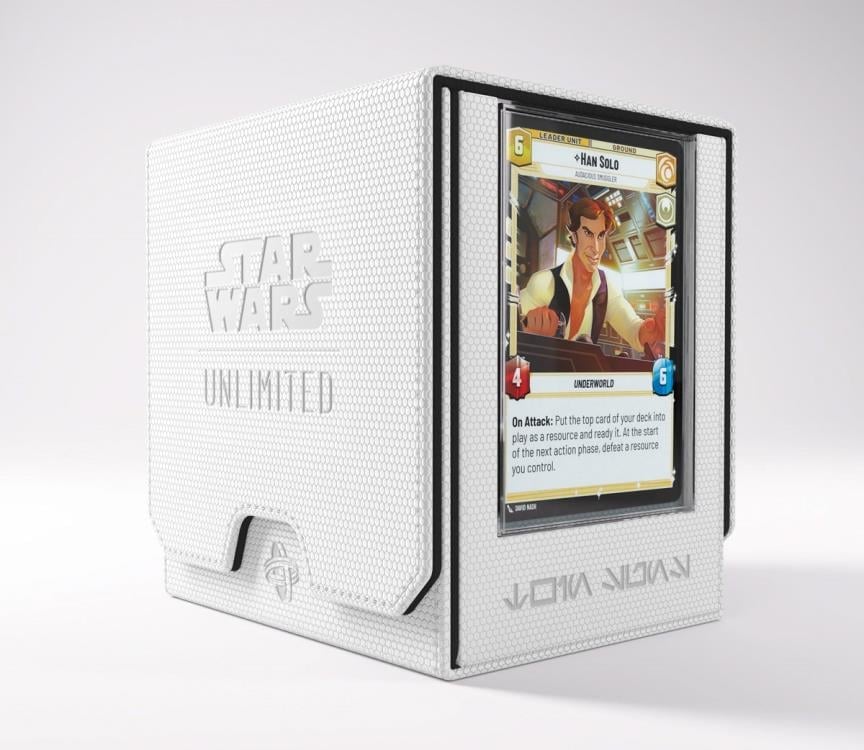 Gamegenic Star Wars: Unlimited Twin Suns White and Black Deck Pod in Hexafyber Material - View 16
