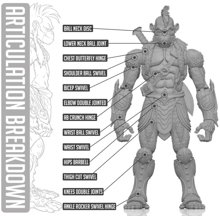 Spero Studios Animal Warriors of the Kingdom Primal Collection Pale 6.5-Inch Action Figure - View 10