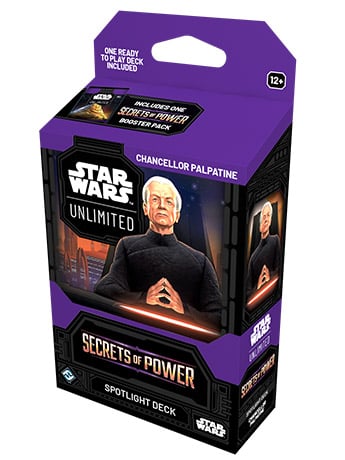 Fantasy Flight Games Star Wars: Unlimited Secrets of Power Chancellor Palpatine Spotlight Deck