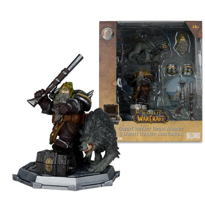 McFarlane Toys World of Warcraft Dwarf Hunter Beast Master and Marksman 1/12 Scale Figure - View 10