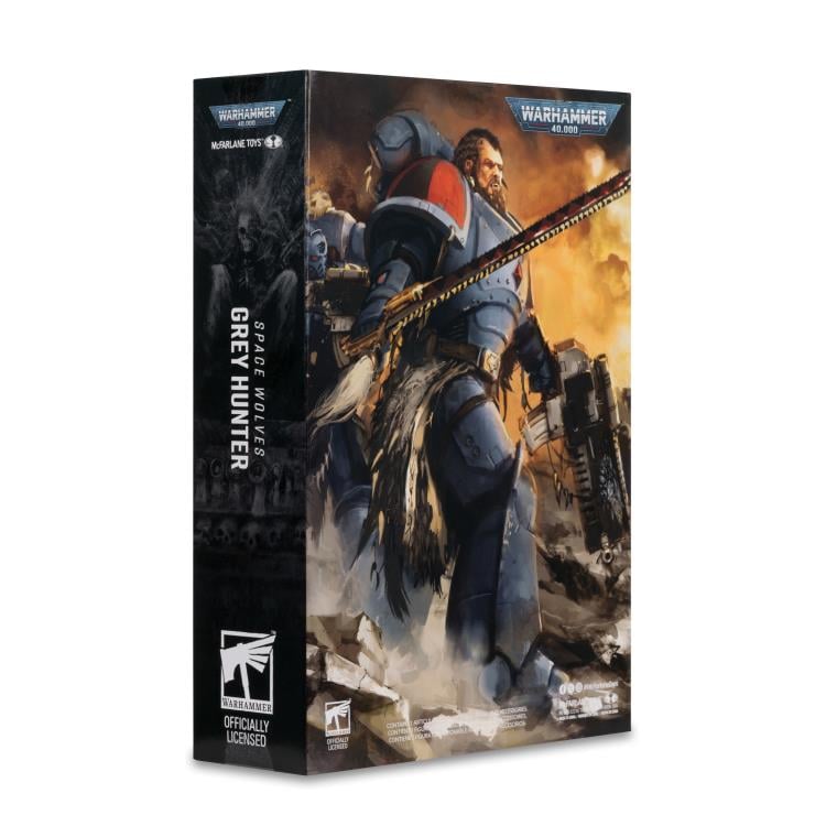 McFarlane Toys Warhammer 40,000 Space Wolves Grey Hunter Plastic Action Figure - View 14