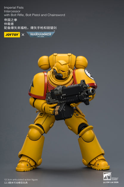 JoyToy Warhammer 40,000 Imperial Fists Intercessor 1/18 Scale Plastic Action Figure - View 8
