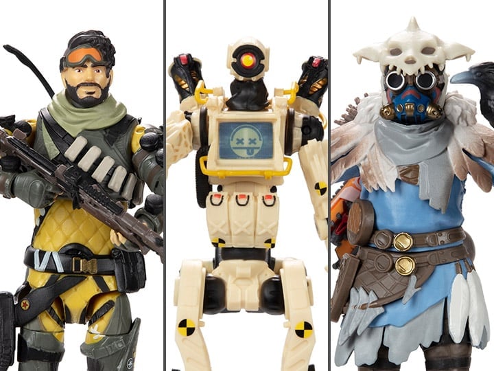 Jakks Pacific Apex Legends 6-Inch Scale Series 3 Set of 3 Action Figures - View 2