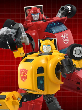 Takara Tomy Transformers Missing Link C-09 Cybertron Hero Set with Cliffjumper and Bumblebee