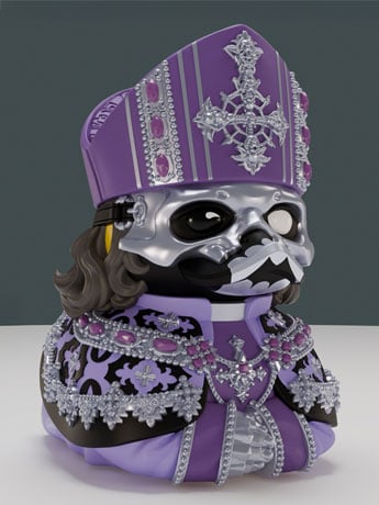 Numskull Ghost TUBBZ Papa V Perpetua Cosplaying Duck (Boxed Edition) 3.5-Inch