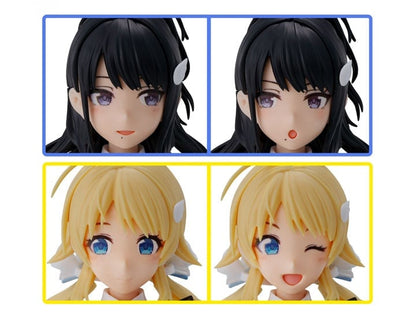 Bandai The Idolmaster Shiny Colors 30 Minutes Sisters Option Hair Style & Face Parts (Kazano Hiori & Hachimiya Meguru) Accessory Kit Set - View 2