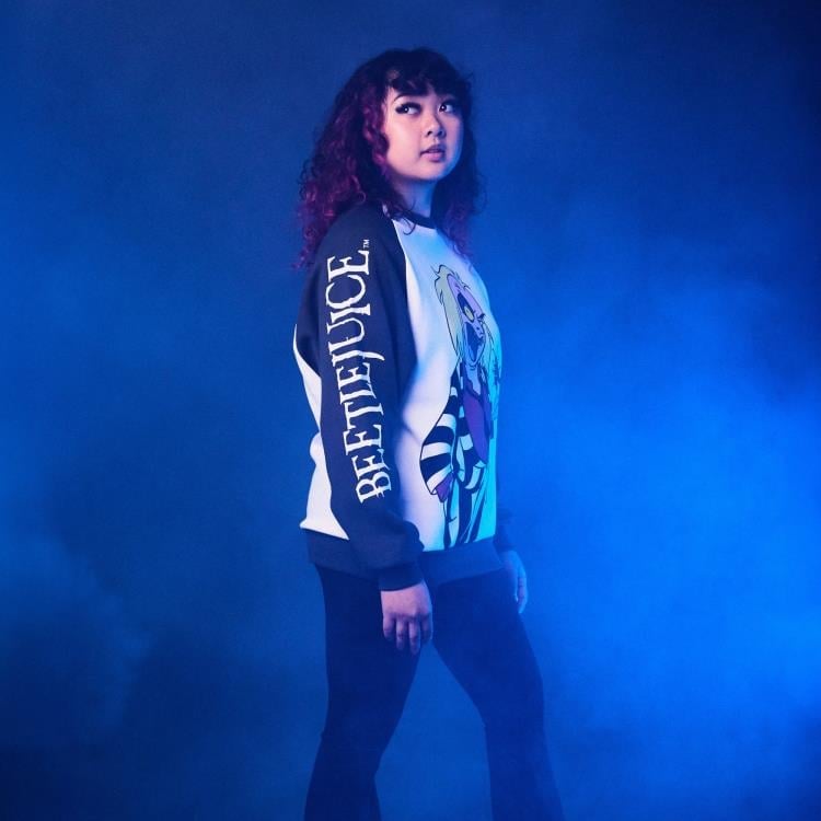 Cakeworthy Beetlejuice Retro Raglan Sweater Collectible - View 4