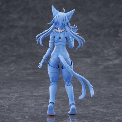 Aoshima KemoPla Omaneko Model Kit in ABS and PVC (5.8-Inch) - View 5