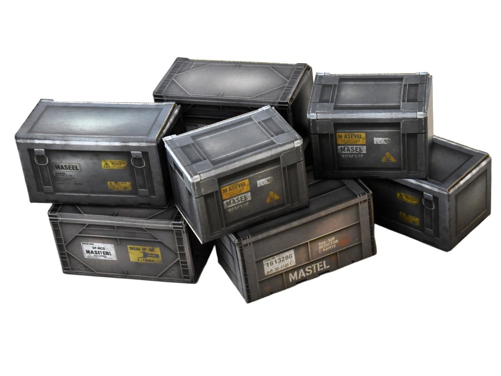 Extreme-Sets Multiverse Collection Rustic Crate Pack 1/12 Scale Cardboard Pop-Up Diorama - View 2