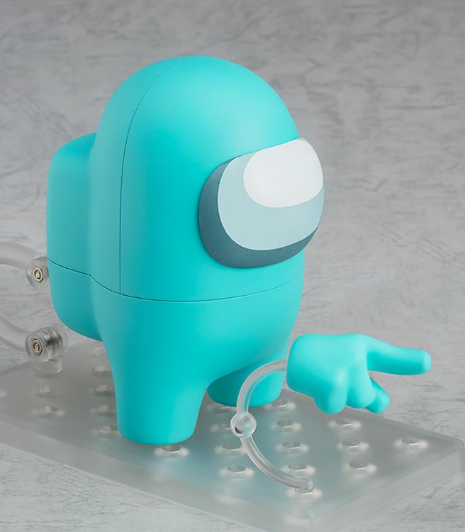 Good Smile Among Us Nendoroid No.1791b Crewmate Cyan 4-Inch Plastic Figure - View 6