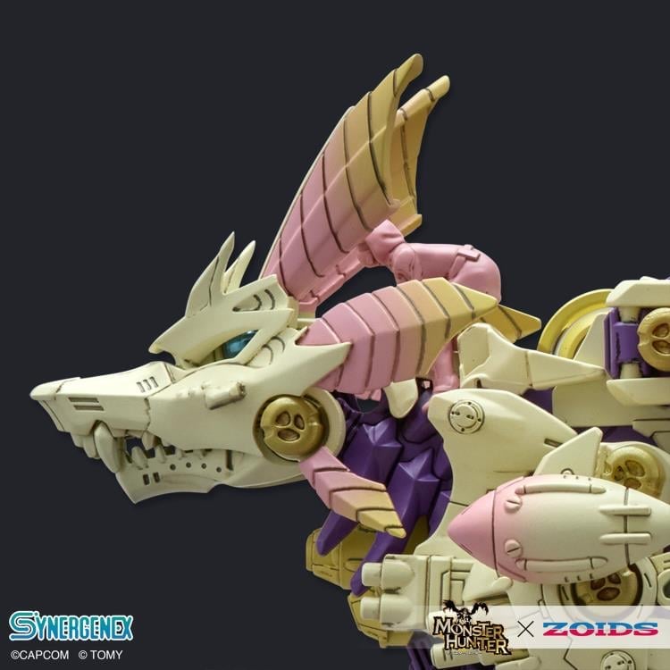 Takara Tomy Zoids x Monster Hunter Synergenex Series Gatling Fox Mizutsune 1/35 Scale Model Kit, 14-Inch - View 8