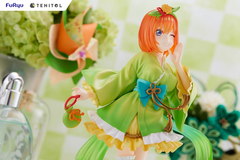 FuRyu The Quintessential Quintuplets Tenitol Yotsuba Nakano (Mini Skirt Yukata Ver.) Figure, 8.66-Inch - View 6