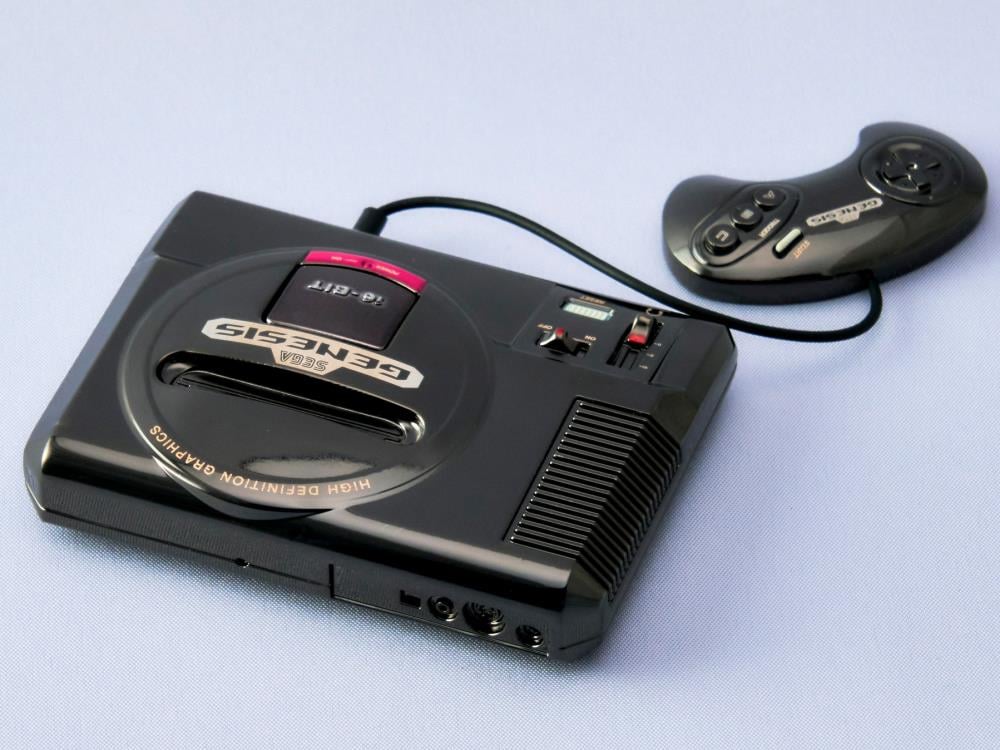 Square Enix Products Sega Hardware Series Bright Arts Gallery Genesis Console Zinc Alloy Piece - View 3