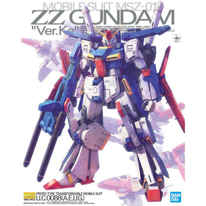 Bandai Mobile Suit Gundam ZZ MG ZZ Gundam (Ver.Ka) 1/100 Scale Model Kit - View 9