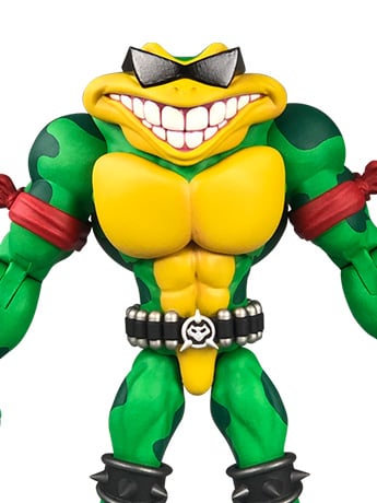 Premium DNA Battletoads Rash Collectible Plastic Figure