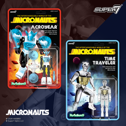 Super7 Micronauts ReAction+ Time Traveler (Translucent Clear) Action Figure - View 6