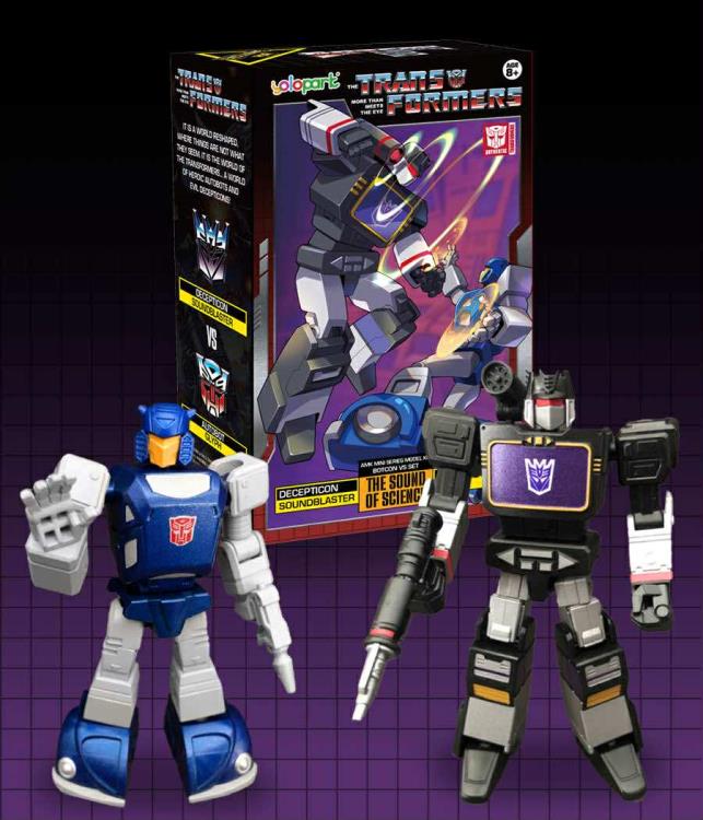Yolopark Transformers Soundblaster vs. Glyph BotCon 2025 Exclusive Advanced Model Kit Set in Plastic - View 3