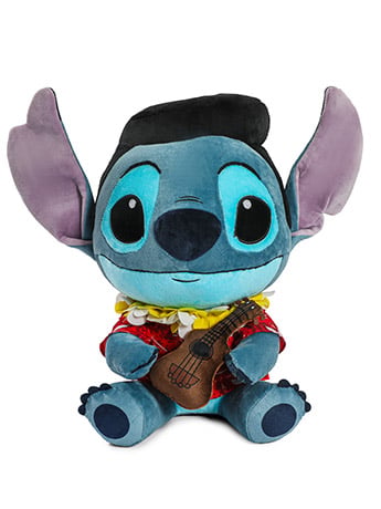Kidrobot Lilo & Stitch HugMe Elvis Blue Hawaiian Stitch 14-Inch Shake Action Plush