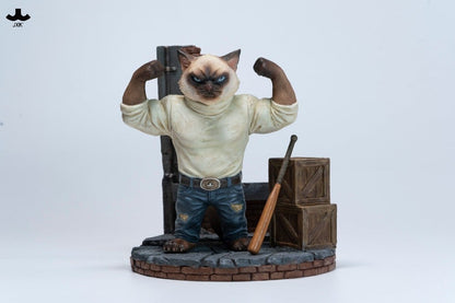 JxK.Studio Gangster Cat Enforcer Rocky 6-Inch Resin Figure - View 3