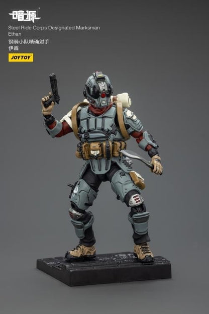 JoyToy Dark Source Steel Ride Corps Designated Marksman Ethan 1/25 Scale 3-Inch Action Figure - View 10