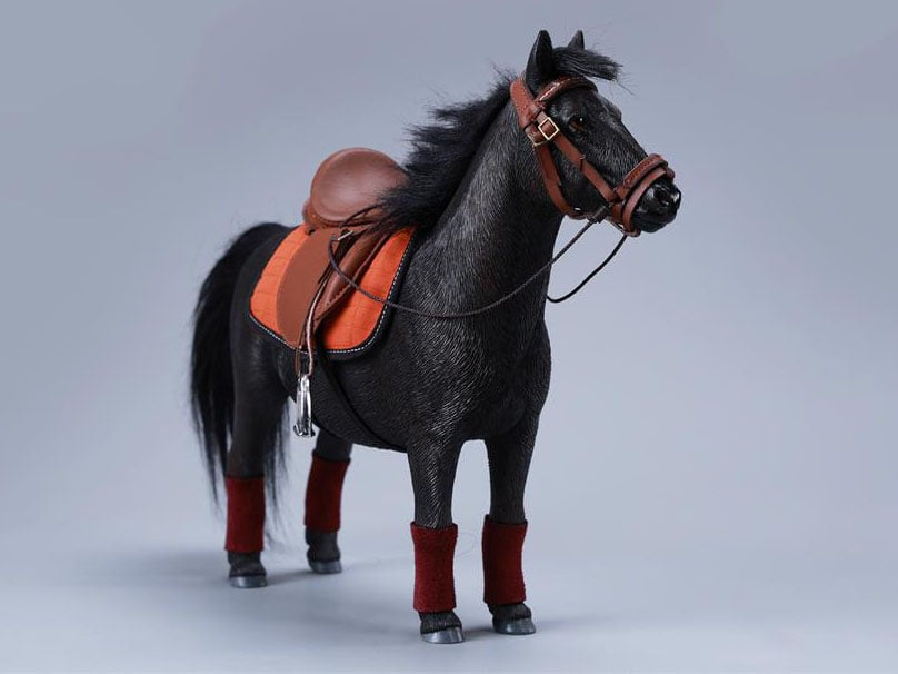JxK.Studio Little Shetland Pony with Bangs Solid Black Ver. Resin Figure (7.4-Inch) - View 3
