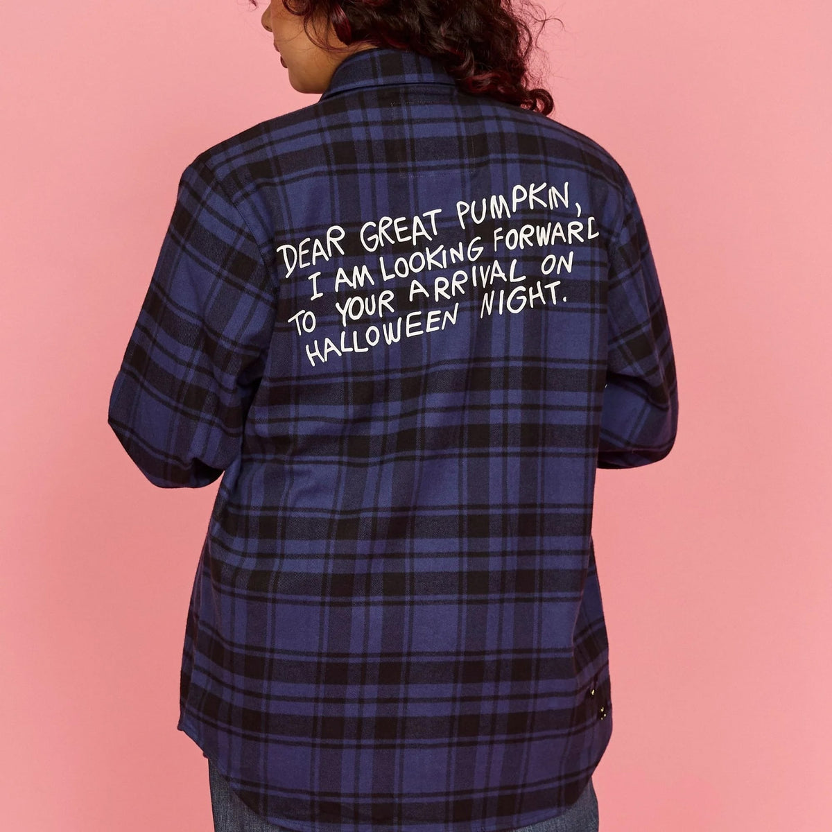 Cakeworthy Peanuts It's the Great Pumpkin, Charlie Brown Flannel Shirt - View 4