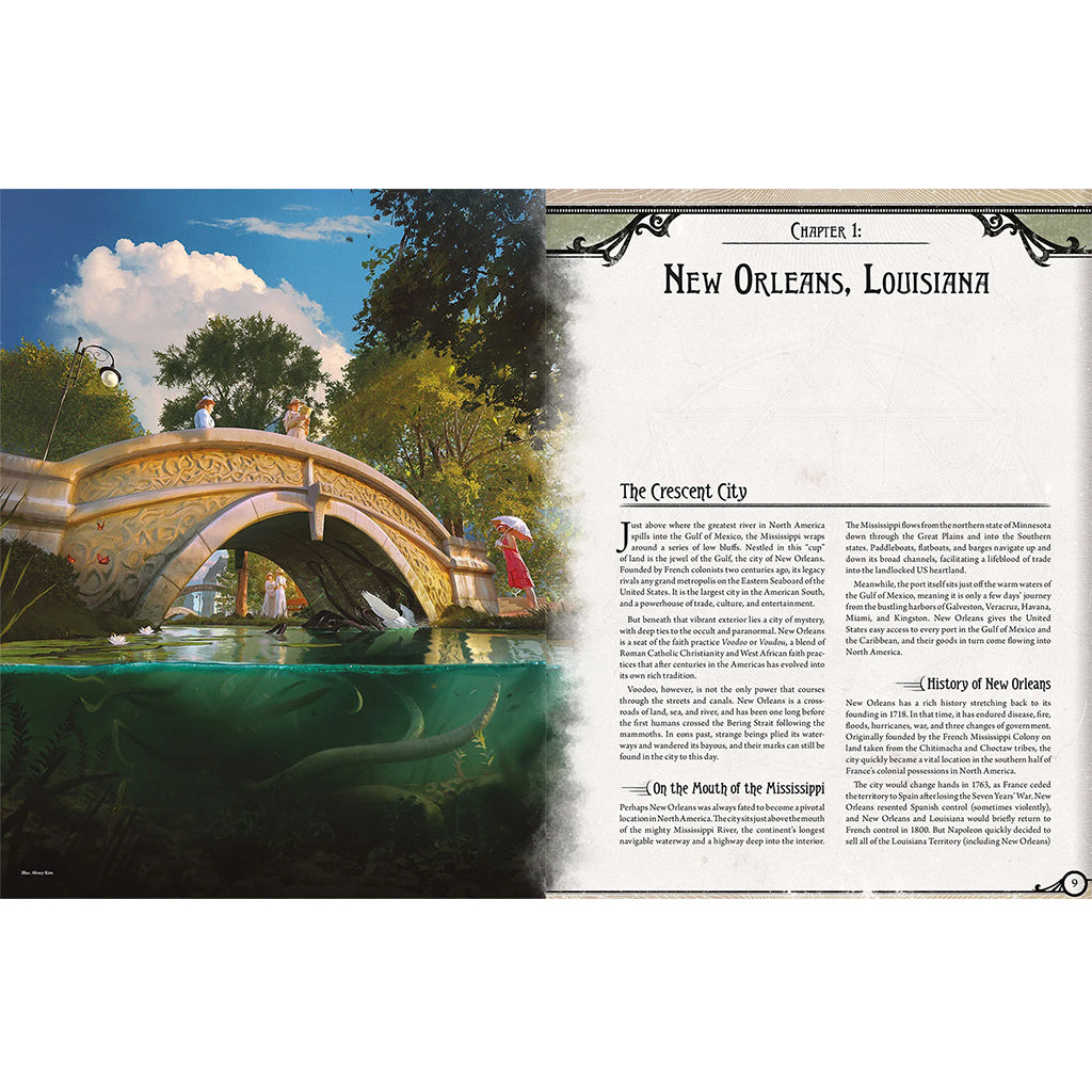 Edge Entertainment Arkham Horror: The Roleplaying Game Songs of New Orleans Setting Guide Book - View 5
