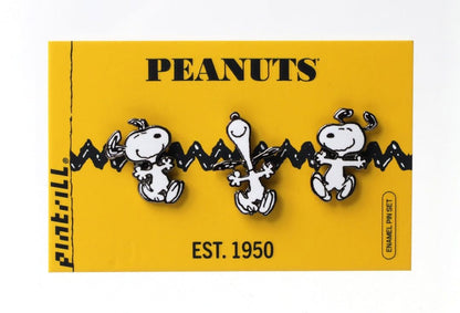 PINTRILL Collectibles Peanuts Dancing Snoopy Pin Set (1-Inch) - View 3