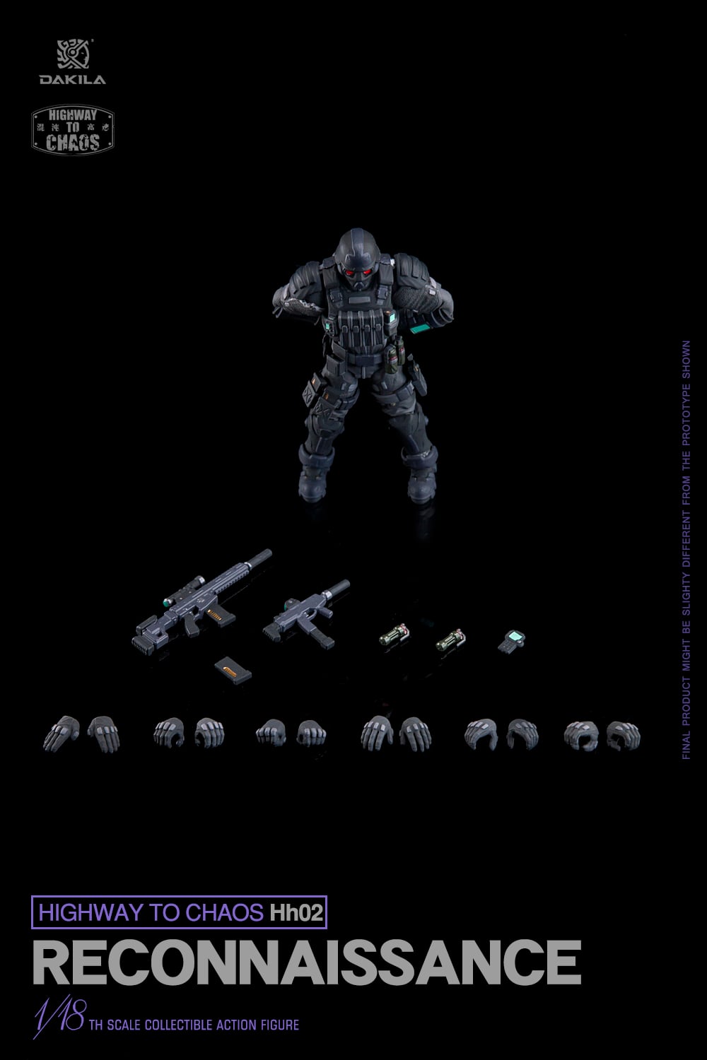 Dakila Highway to Chaos HH02 Reconnaissance Hellhound Scout 1/18 Scale Action Figure - View 15