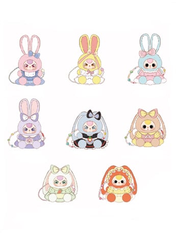 Cureplaneta Baby Three Macchiato Mini Rabbit Random Vinyl Plush Bag 6-Inch