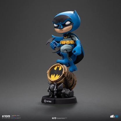 Iron Studios MiniCo DC Comics Batman on Bat-Signal (Blue Variant) Figure - View 4