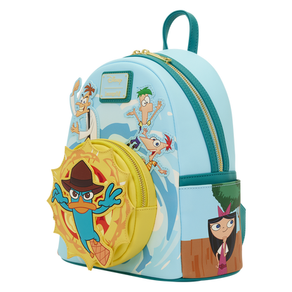 Loungefly Phineas and Ferb Light-Up Mini Backpack, 10.5-Inch - View 4
