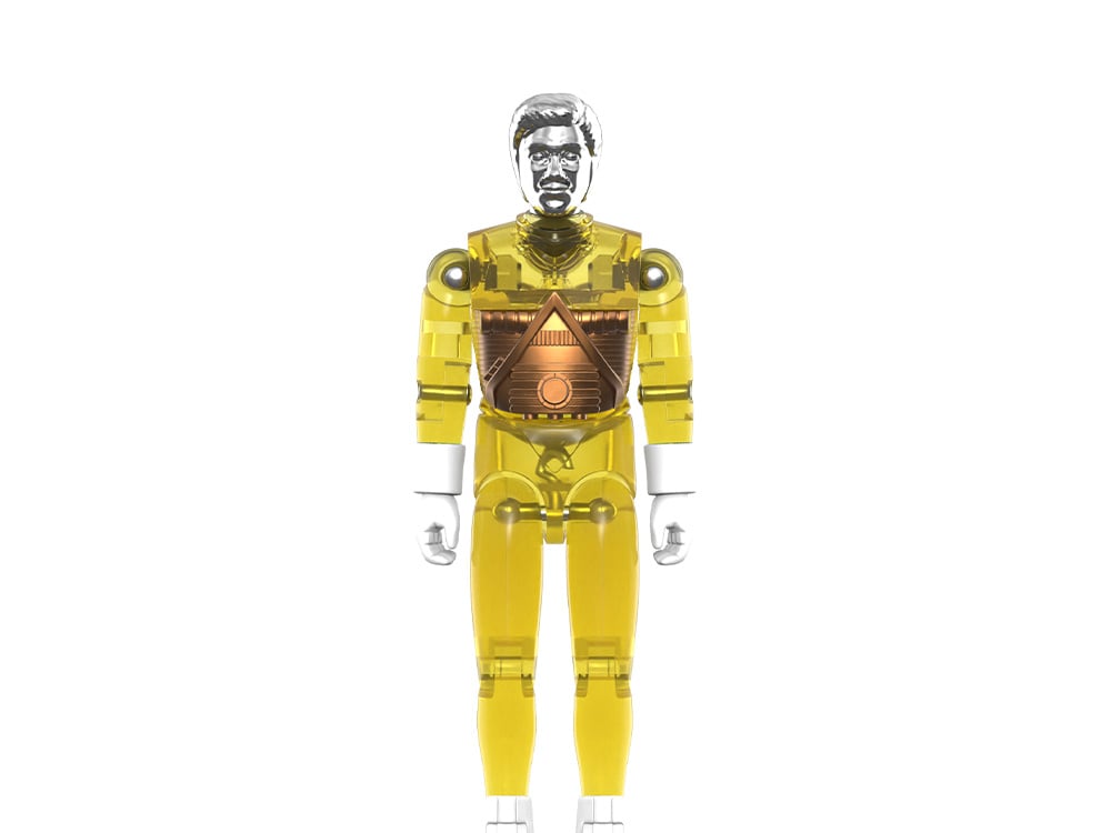 Super7 Micronauts ReAction+ Time Traveler (Translucent Yellow) Action Figure - View 2