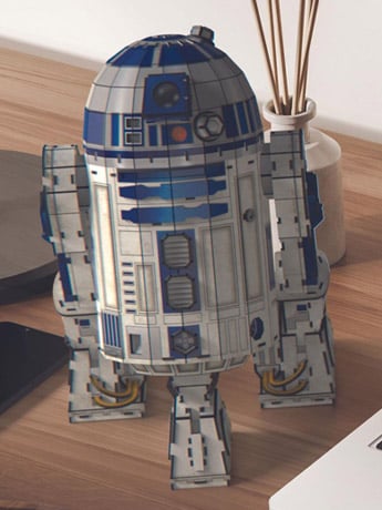 Spin Master Star Wars 4D Build R2-D2 Cardstock Model Kit, 11 Inches