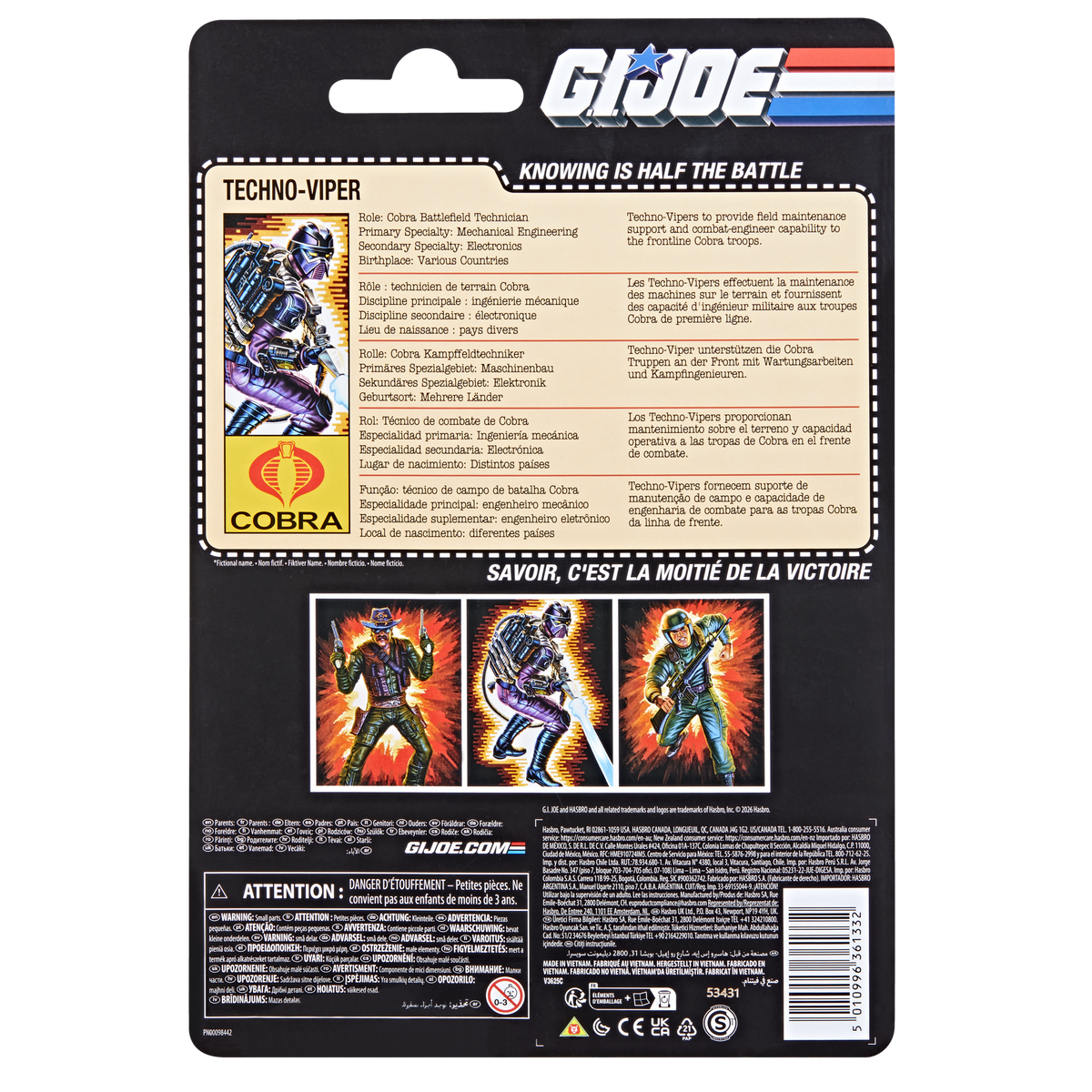 Hasbro G.I. Joe Classified Series Retro Collection Techno-Viper Action Figure - View 15