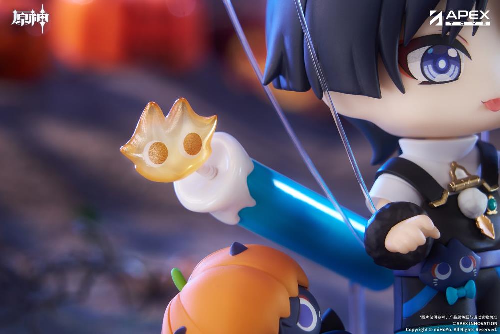 Apex Genshin Impact Wanderer (Twilight Whimsy) Chibi Figure (With Bonus) 4-Inch - View 11