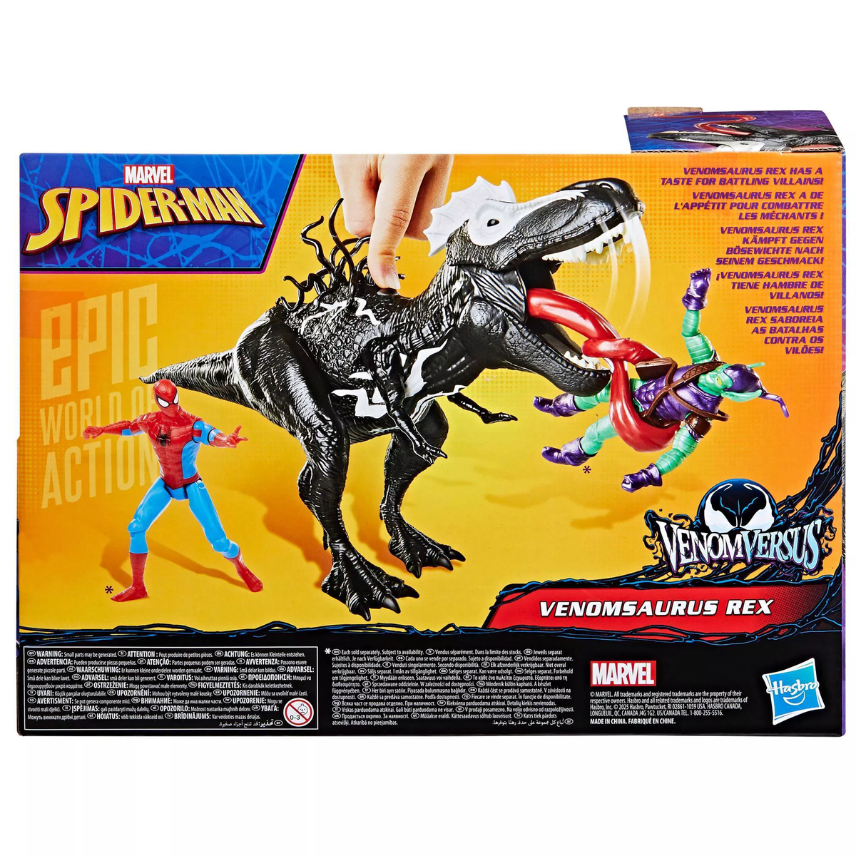 Hasbro Spider-Man VenomVersus Venomsaurus Rex 16-Inch Plastic Action Figure - View 7