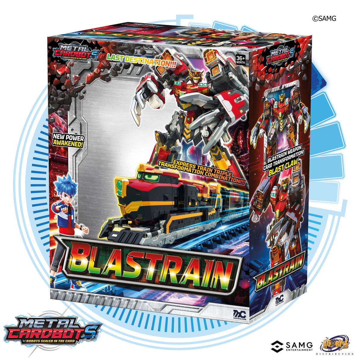 SAMG Metal Cardbot Blastrain Collectible Plastic Action Figure - View 14