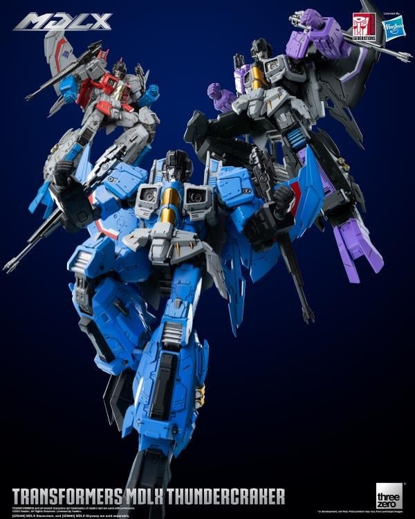 threezero Transformers MDLX Articulated Figure Series Thundercracker 7.8-Inch Action Figure - View 21