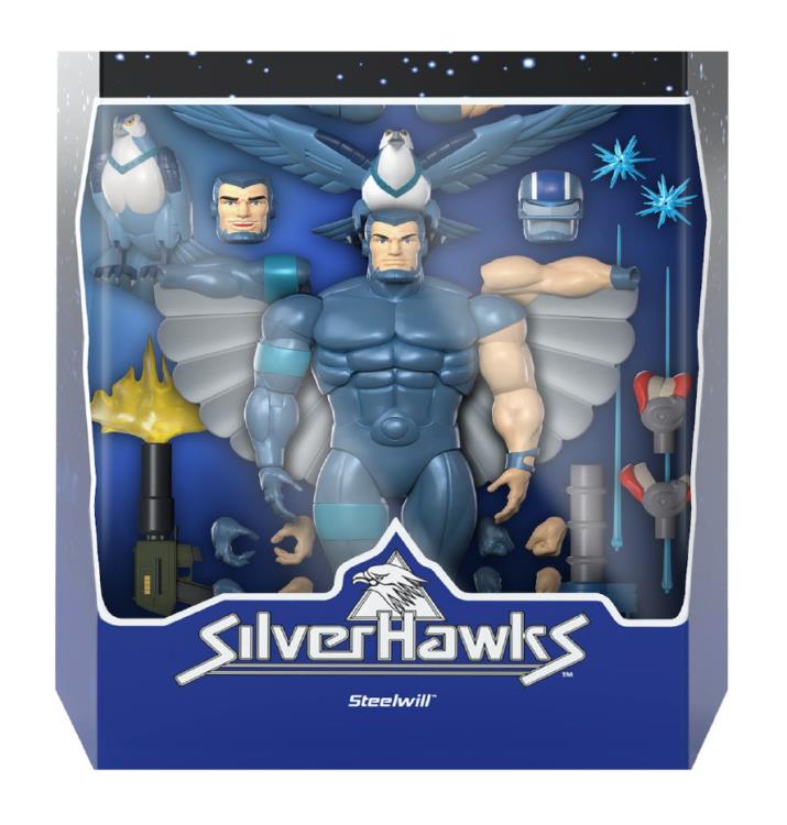 Super7 SilverHawks Ultimates! Steelwill Plastic Action Figure - View 5
