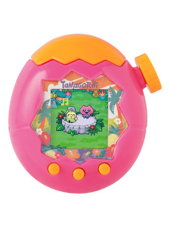 Bandai Tamagotchi Paradise (Orange Tropics) Plastic Virtual Pet, 3-Inch