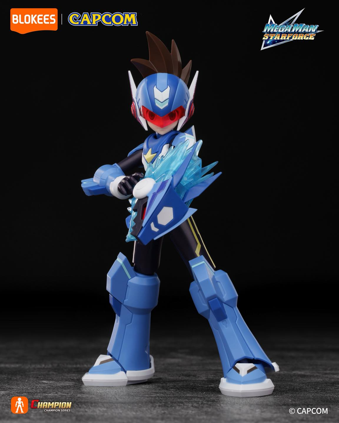 Blokees Mega Man Champion Class CC02 Shooting Star Mega Man Model Kit 10-Inch - View 4