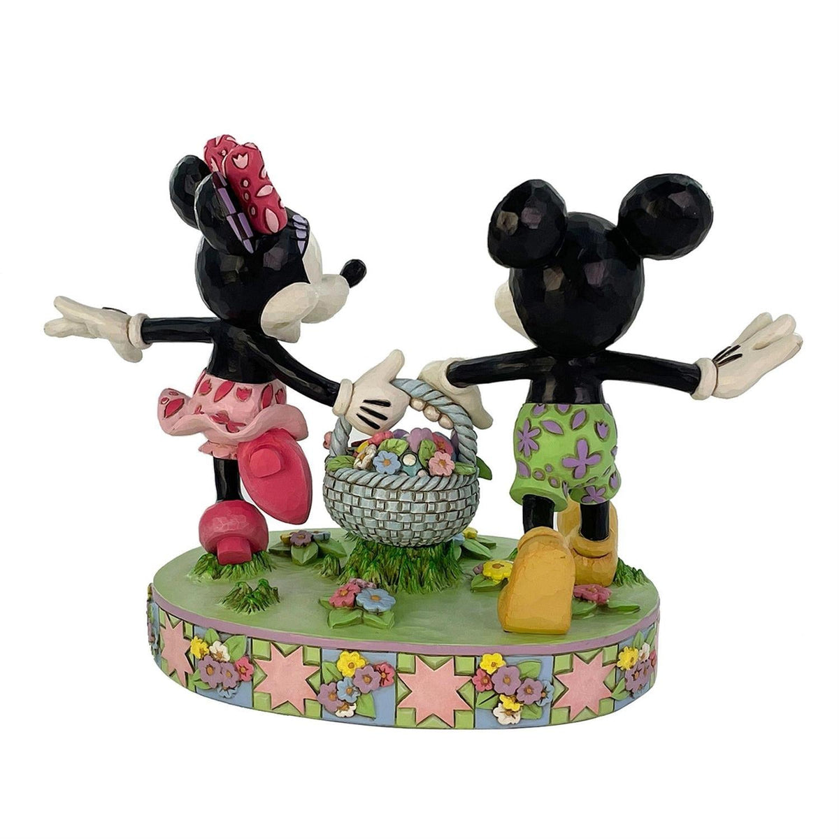 Enesco Disney Traditions Mickey & Minnie Easter Basket Jim Shore 6-Inch Figurine - View 4