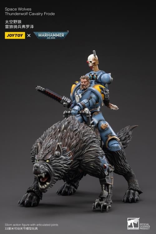 JoyToy Warhammer 40K Space Wolves Thunderwolf Cavalry Frode 1/18 Scale Figure - View 8