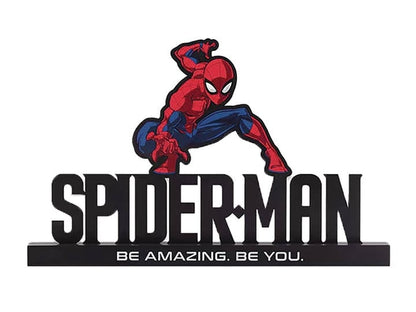 Open Road Brands Marvel Spider-Man Tabletop Decor in Metal and Wood - View 2