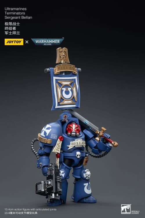 JoyToy Warhammer 40K Ultramarines Terminators Sergeant Bellan 1/18 Scale Action Figure - View 8
